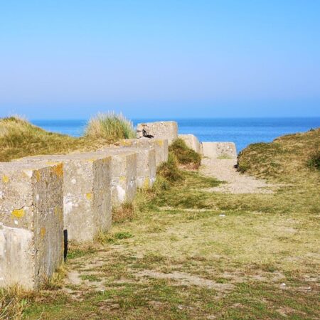 Sizewell Beach and heathlands Suffolk wartime anti-tank defences