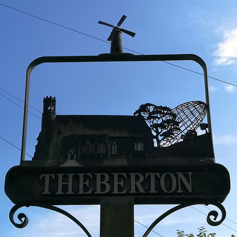 Theberton Suffolk village sign
